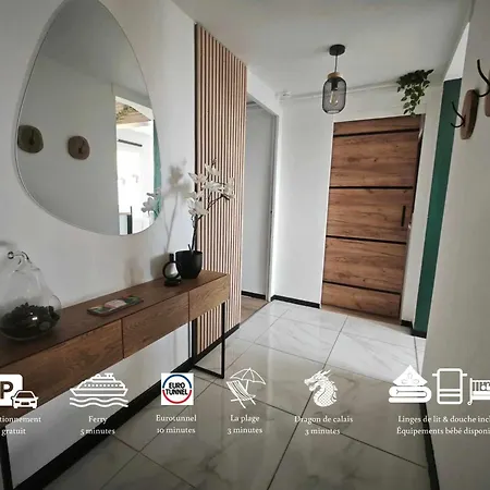 Plage-gare Elegant Equipe Apartment Calais